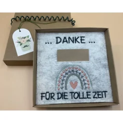 Danksagungskarten|aba Jahresabschluss Geschenk Kita  Kindergarten  Schule  Kurs  Ferienlager Schriftfarbe Dunkelgrün