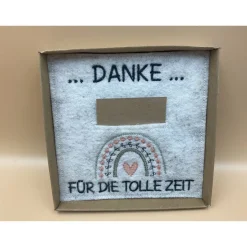 Danksagungskarten|aba Jahresabschluss Geschenk Kita  Kindergarten  Schule  Kurs  Ferienlager Schriftfarbe Dunkelgrün