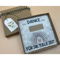 Danksagungskarten|aba Jahresabschluss Geschenk Kita  Kindergarten  Schule  Kurs  Ferienlager Schriftfarbe Dunkelgrün