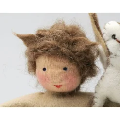 Herbst|Katjas Blumenkinder Junge mit Eule - Jahreszeitentisch - Blumenkinder -Waldorf - Art.Nr. HE16