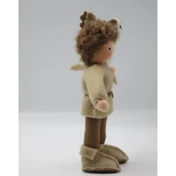 Herbst|Katjas Blumenkinder Junge mit Eule - Jahreszeitentisch - Blumenkinder -Waldorf - Art.Nr. HE16