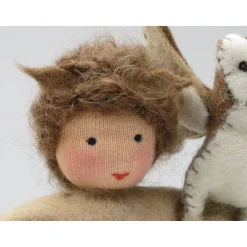 Herbst|Katjas Blumenkinder Junge mit Eule - Jahreszeitentisch - Blumenkinder -Waldorf - Art.Nr. HE16