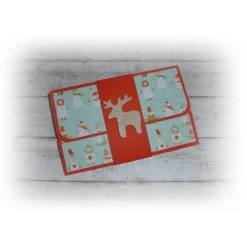 Online Karte für eine Gutscheinkarte oder Geldschein(e), Geschenkidee zu Weihnachten oder Nikolaus, Handmade Geldgeschenke