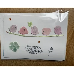 Osterkarten|Lindas Bastelecke Karte Frühling