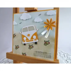 Sale Karte, Glückwunschkarte zum Geburtstag, Grußkarte mit Oldtimer, Kultauto Glückwunschkarten