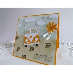 Sale Karte, Glückwunschkarte zum Geburtstag, Grußkarte mit Oldtimer, Kultauto Glückwunschkarten