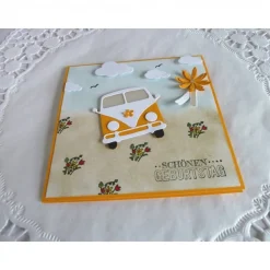 Sale Karte, Glückwunschkarte zum Geburtstag, Grußkarte mit Oldtimer, Kultauto Glückwunschkarten