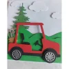 Discount Karte Golfer, Golfplatzszene mit Golfmobil Glückwunschkarten