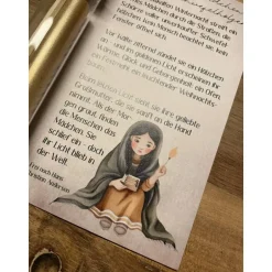 Weihnachtskarten|plietschunhartlik Karte mit Kerze & Streichhölzern – inspiriert von Hans Christian Andersen