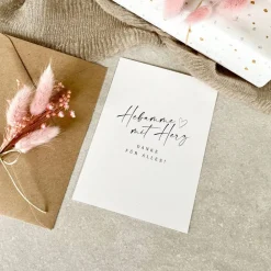 Clearance Karte NIKA Hebamme mit Herz optional mit Briefumschlag Geschenkverpackungen