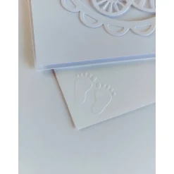 Clearance Karte zur Geburt/Taufe, Geburtskarte in weiß Glückwunschkarten