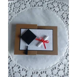 Hot Karte zur Promotion, Z fold Karte zum Bachelor, Master, Abitur, Examen Glückwunschkarten