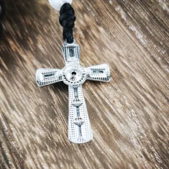 Sale katholischer Rosenkranz, weiss,  Kreuzauswahl Rosenkränze