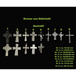 Discount katholischer Rosenkranz, weiss,  Kreuzauswahl Rosenkränze