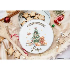 Discount Keksdose personalisiert, Plätzchendose Weihnachten, Personalisierte Keksdose, Geschenk Kinder, Vorratsdose Geschenkverpackungen