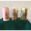Kerze 11 cm rosa einzigartig  Geschenk  upcycling  Unikat - kleines OSTERPAAR Osterkerzen