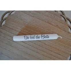 Outlet Kerze mit Spruch | Kerze mit Name | Stabkerze | Muttertag | Geschenkidee | Personalisierte Kerze Osterkerzen