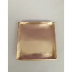 Outlet Kerzenteller  gold-matt- Kerzen bis 7 cm Dekoration