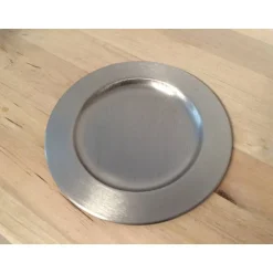 Dekoration|Babyprince Kerzenteller silber für Kerzen 8 - 9 cm