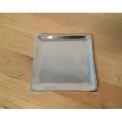 Taufkerzen|Babyprince Kerzenteller  silber poliert- Kerzen bis 7 cm