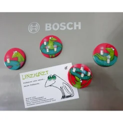 Kühlschrankadvent - 4 Magnete zur Adventszeit, Button Magnete, Adventkalender, Adventkranz, Weihnachten, Advent Magnete Adventskränze