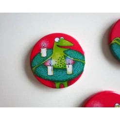Adventskränze|Lenzkunzt Kühlschrankadvent - 4 Magnete zur Adventszeit, Button Magnete, Adventkalender, Adventkranz, Weihnachten, Advent Magnete