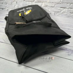 Kinder Rolltop Rucksack mit Bagger & Namen bestickt I personalisierte Kita-Tasche I Kindergartentasche für Jungen Kinder Kinderrucksack