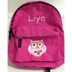 Kinderrucksack|KimKalvin Kinder Rucksack + Motiv Eule ( Nr. 89 ) + Name