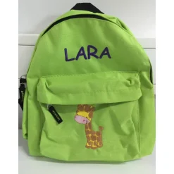 Kinderrucksack|KimKalvin Kinder Rucksack + Motiv Giraffe ( #116 ) + Name