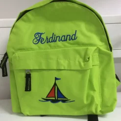 Best Kinder Rucksack + Motiv Segelschiff ( Nr. 21 ) + Name Kinder Kinderrucksack