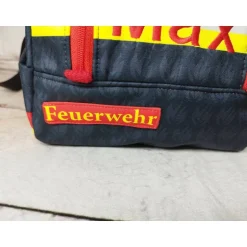 Sale Kindergarten Rucksack Feuerwehr mit Stickerei innen – Individuell, Softshell, 2 Größen, Kita Kinder Kindergartentaschen