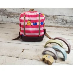 Kinderrucksack|Nähtante Christina Kindergarten Rucksack, Kita Tasche, Maus, 4 Farben, 2 Größen, Softshell, personalisierbar