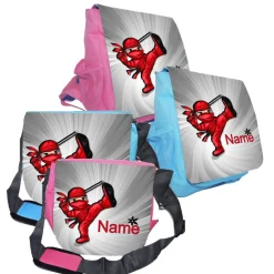 Best Kindergarten Rucksack oder Tasche Motiv Ninja mit Name / personalisierbar / Blau / Rosa Kinder Kindergartentaschen
