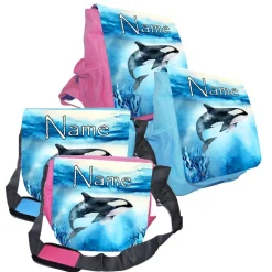 Best Kindergarten Rucksack oder Tasche Motiv Orca mit Name / personalisierbar / Blau / Rosa Kinder Kindergartentaschen