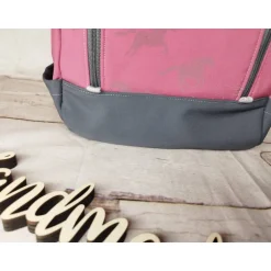 Kinderrucksack|Nähtante Christina Kindergarten Rucksack Pferde Reflektor mit Stickerei innen – Individuell, Softshell, 2 Größen, Kita