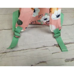 Kinderrucksack|Nähtante Christina Kindergarten Rucksack Rosenrehe mint– Individuell, Softshell, 2 Größen, Kita