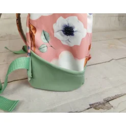 Kinderrucksack|Nähtante Christina Kindergarten Rucksack Rosenrehe mint– Individuell, Softshell, 2 Größen, Kita