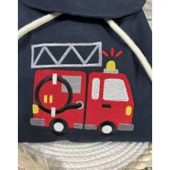 Kinderrucksack|naehdesigns Kindergartenrucksack Feuerwehrauto Feuerwehr Kindergarten personalisiert individuelles Geschenk