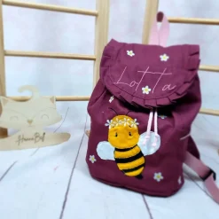 Clearance Kindergartenrucksack für Kinder von 2-6Jahren,aufwendig bestickt,Farbe frei wählbar,Name inkl, Brustgurt optional Kinder Kindergartentaschen