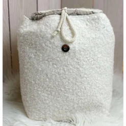 Kinderrucksack|JeSa-Design-Handmade Kindergartenrucksack personalisiert – Boucle Kinderrucksack mit Regenbogenmotiv für Mädchen & Jungen – Kita Rucksack als Geschenk