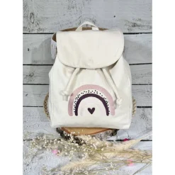 Outlet Kindergartenrucksack personalisiert Regenbogen Kindergarten Kindergartenkind individuelles Geschenk gestickt Kinder Kinderrucksack
