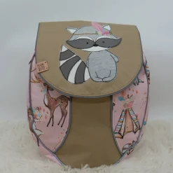 Clearance Kinderrucksack "Boho-Waschbär" ab 2 Jahre Kinder Kinderrucksack