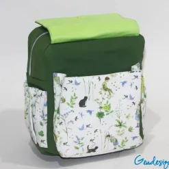 Discount Kinder-Rucksack „Rudi“ Junge auf Blume – Praktischer Kita-Rucksack mit Elfen-Motiv Kinder Kinderrucksack