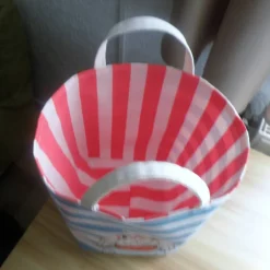 Osterkörbchen|Marja's bunte Maschen Kindertasche aus Canvas / maritim / Kindergarten / Schule / Spielenachmittag bei Freunden
