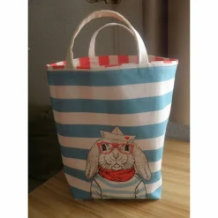 Osterkörbchen|Marja's bunte Maschen Kindertasche aus Canvas / maritim / Kindergarten / Schule / Spielenachmittag bei Freunden