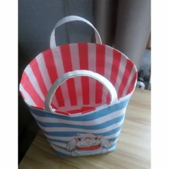 Osterkörbchen|Marja's bunte Maschen Kindertasche aus Canvas / maritim / Kindergarten / Schule / Spielenachmittag bei Freunden