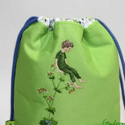 Discount Kinder-Turnbeutel „Junge auf Blume" Kinder Turnbeutel