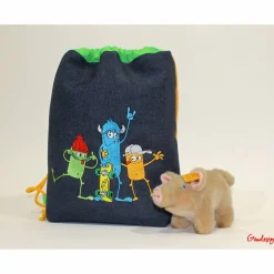 Online Kinder-Turnbeutel „Monsterparty" Kinder Turnbeutel