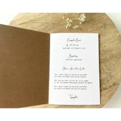 Online Kirchenheft Trauung Nr. 01 | personalisierbar | Katholischer Gottesdienst | kirchliche Trauung | Hochzeit | Kirche Heft Einladungskarten