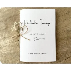 Online Kirchenheft Trauung Nr. 01 | personalisierbar | Katholischer Gottesdienst | kirchliche Trauung | Hochzeit | Kirche Heft Einladungskarten